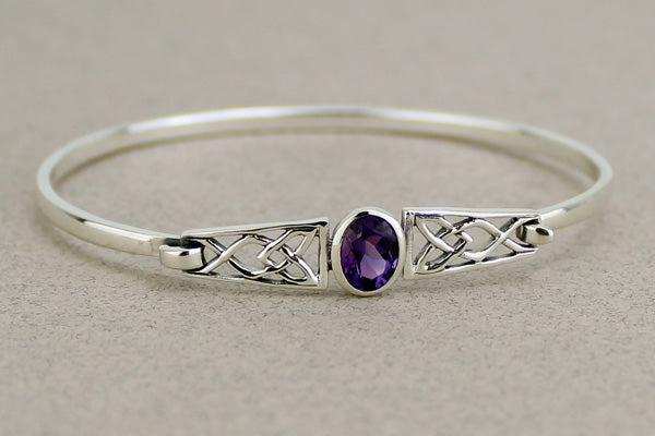 Celtic Bangle with Gem -- DragonSpace