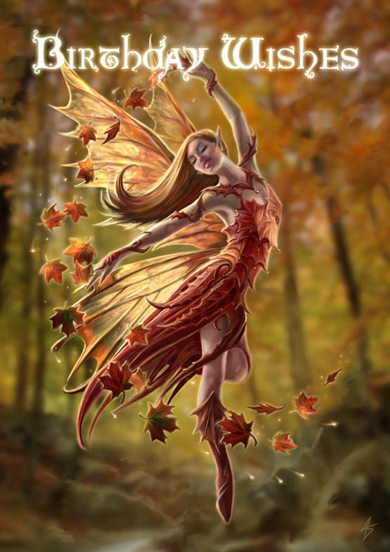Autumn Fairy Card -- DragonSpace