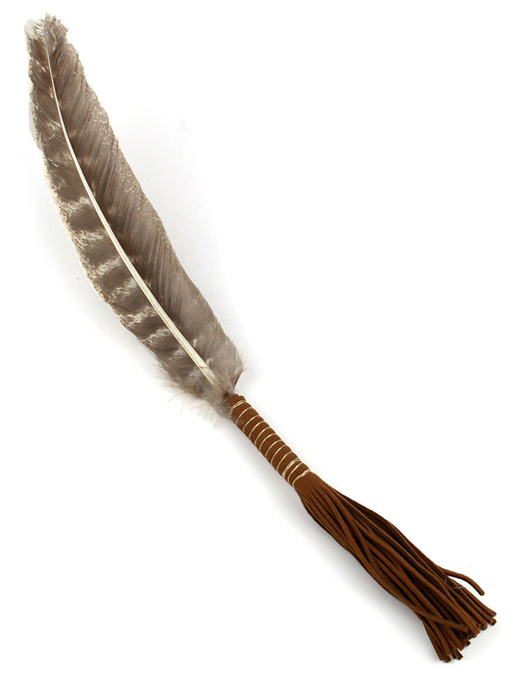 Smudging Feather with Leather