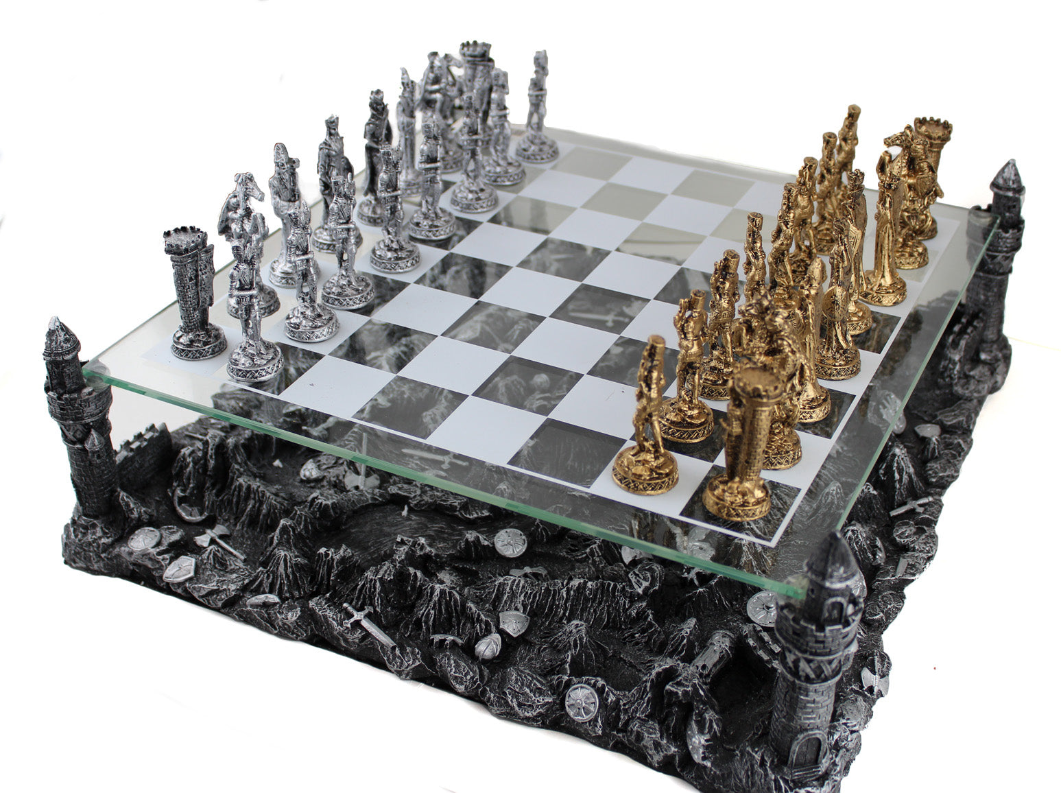 Battling Knights Chess Set