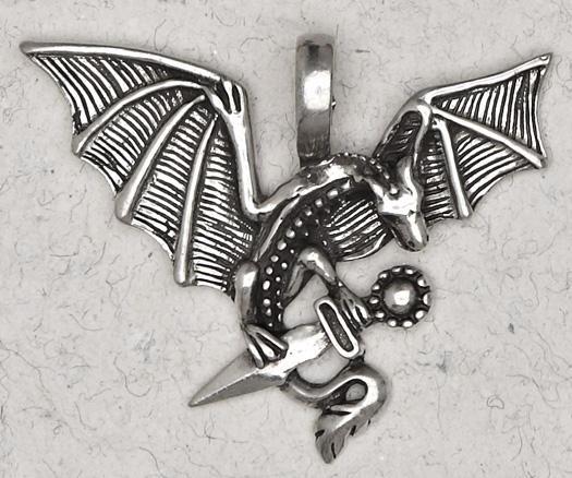 Celtic Dragon Necklace -- DragonSpace