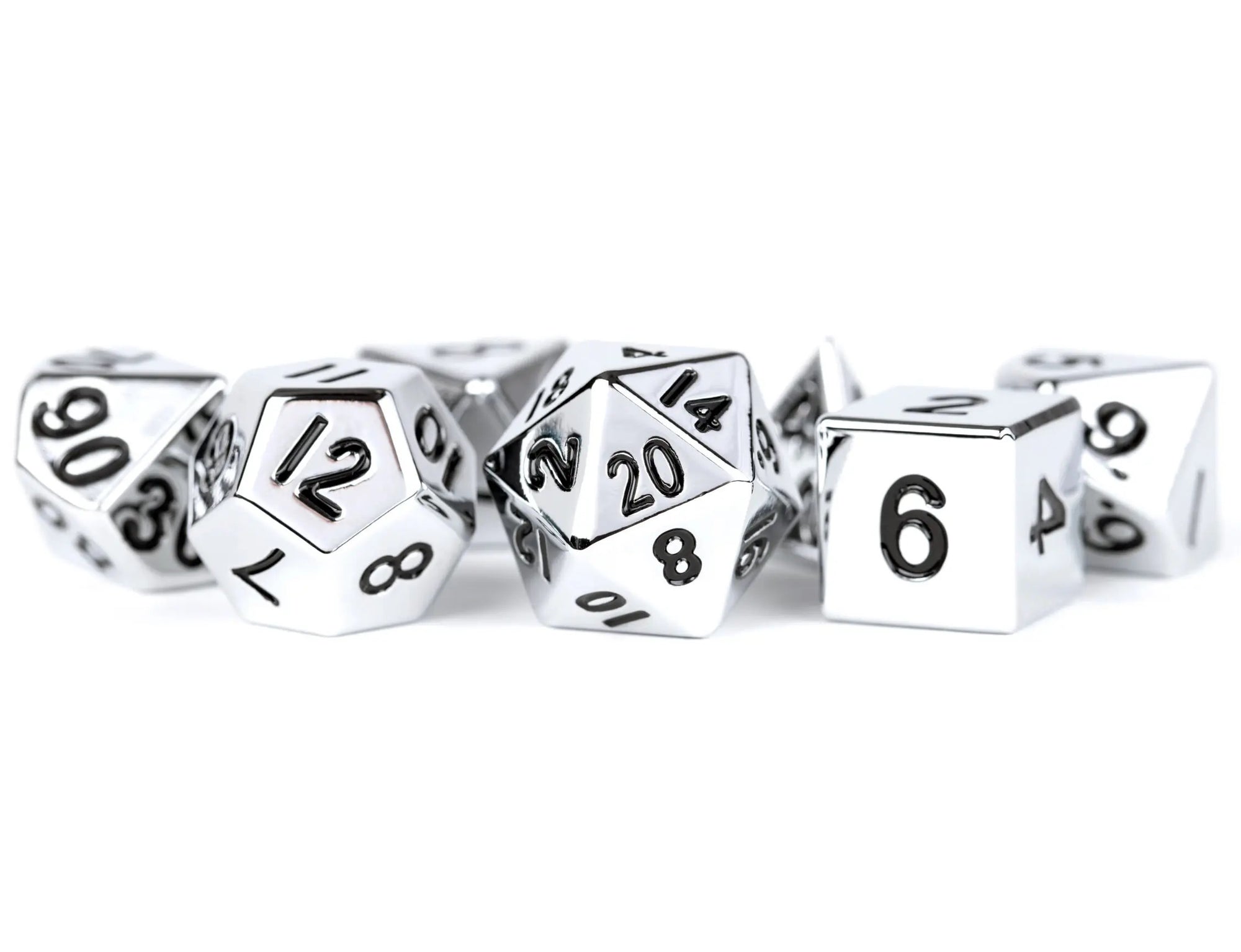 Silver Metal Dice Set