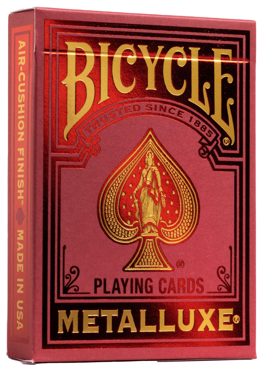 Metalluxe Red Playing Cards