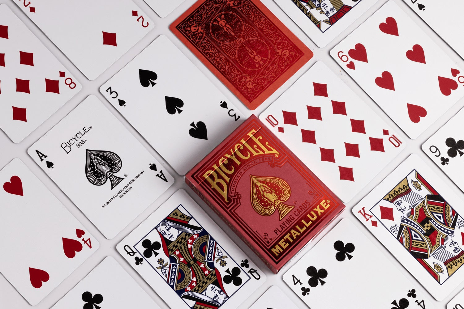 Metalluxe Red Playing Cards