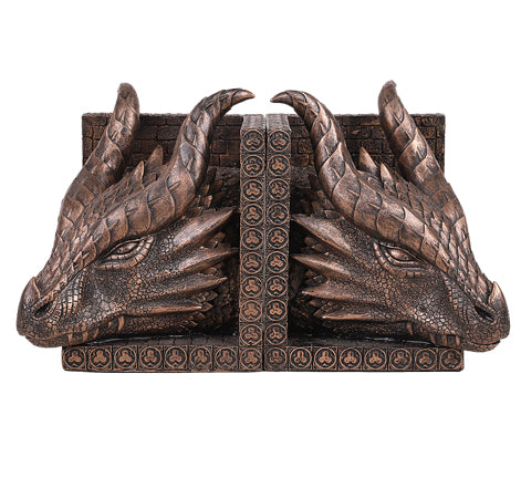 Bronze Dragon Bookends