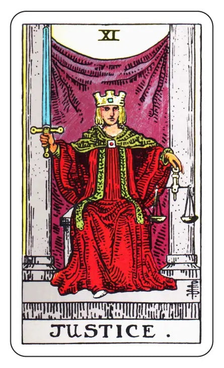 Justice Tarot Sticker