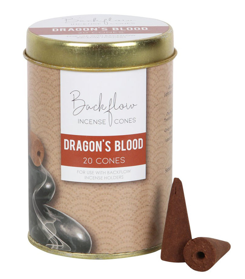 Dragon's Blood Jumbo Backflow Incense Cones