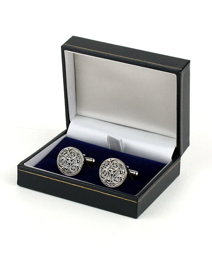 Triple Swirl Cufflinks