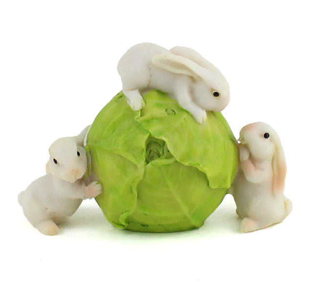 Rabbits Rolling Cabbage