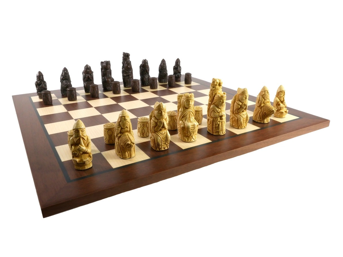 Dark Rosewood & Maple Chess Board