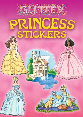 Glitter Princess Stickers