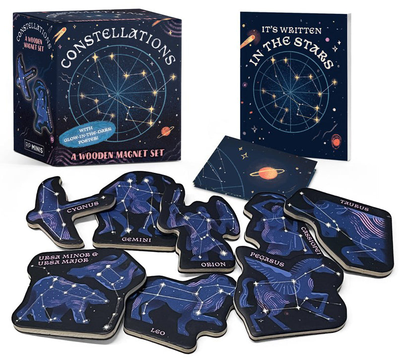 Constellations: A Wooden Magnet Set