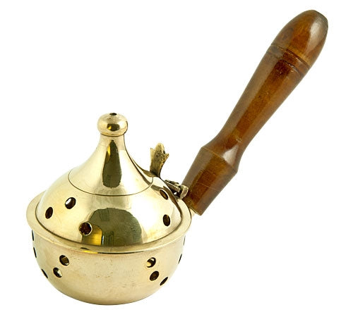 Brass Charcoal Burner with Handle