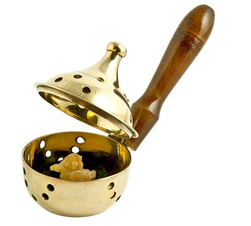 Brass Charcoal Burner with Handle