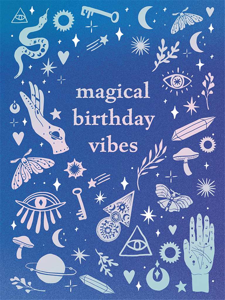 Magical Birthday Vibes Card