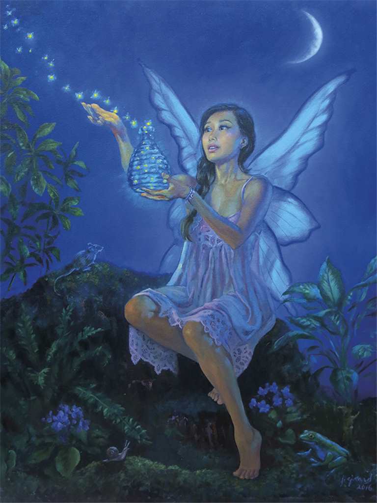 Firefly Fairy Card