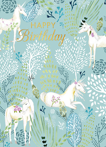 Unicorn Forest Card