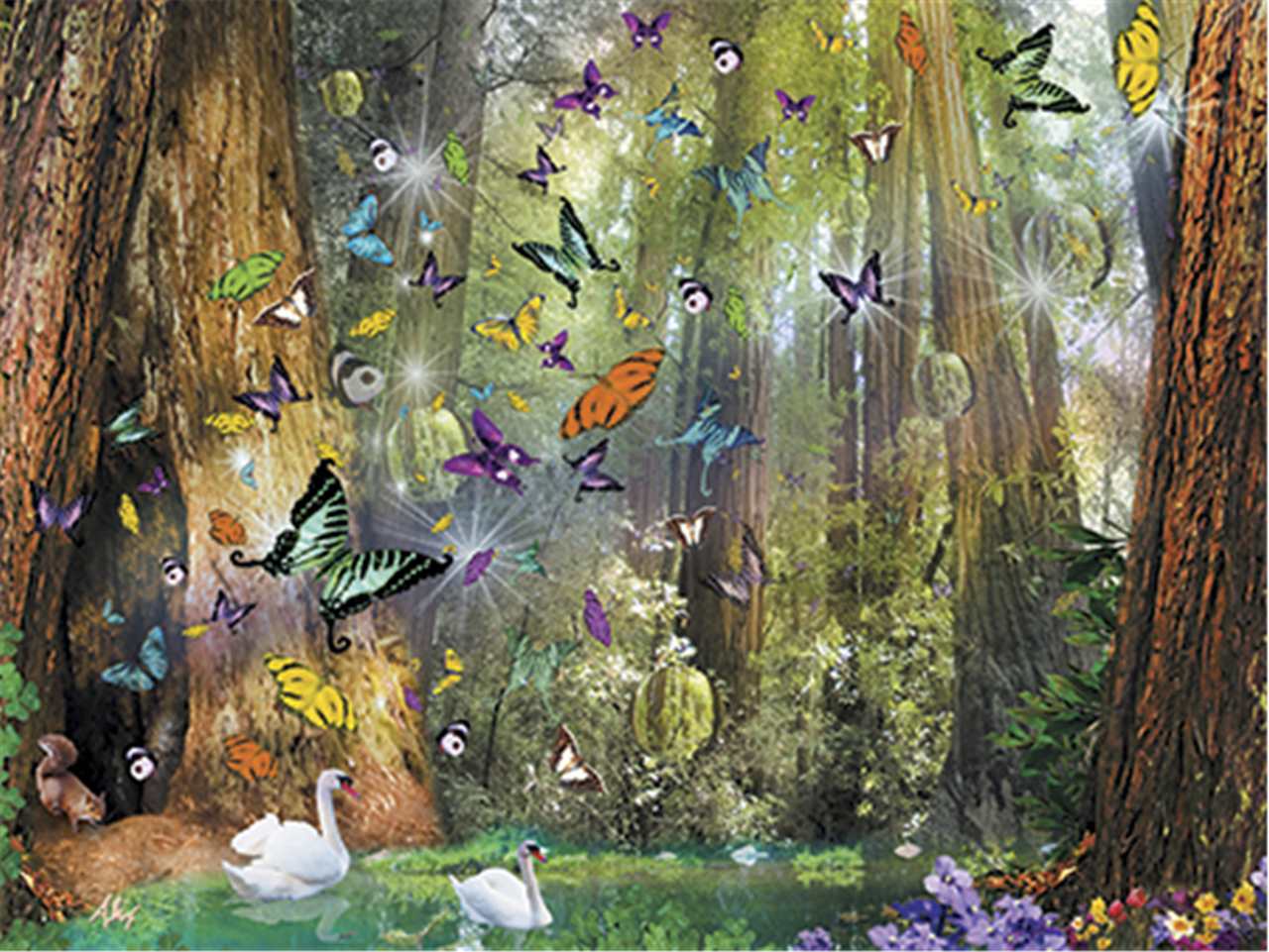 Butterfly Forest Card