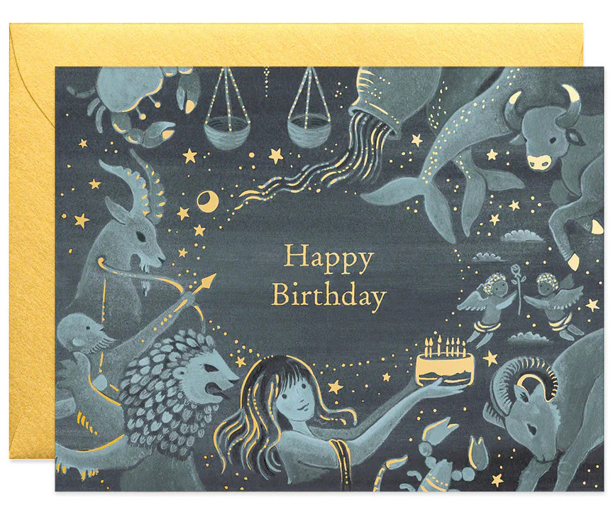 Zodiac Birthday Card