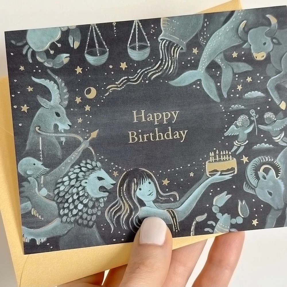 Zodiac Birthday Card