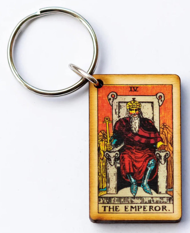 The Emperor Tarot Keychain