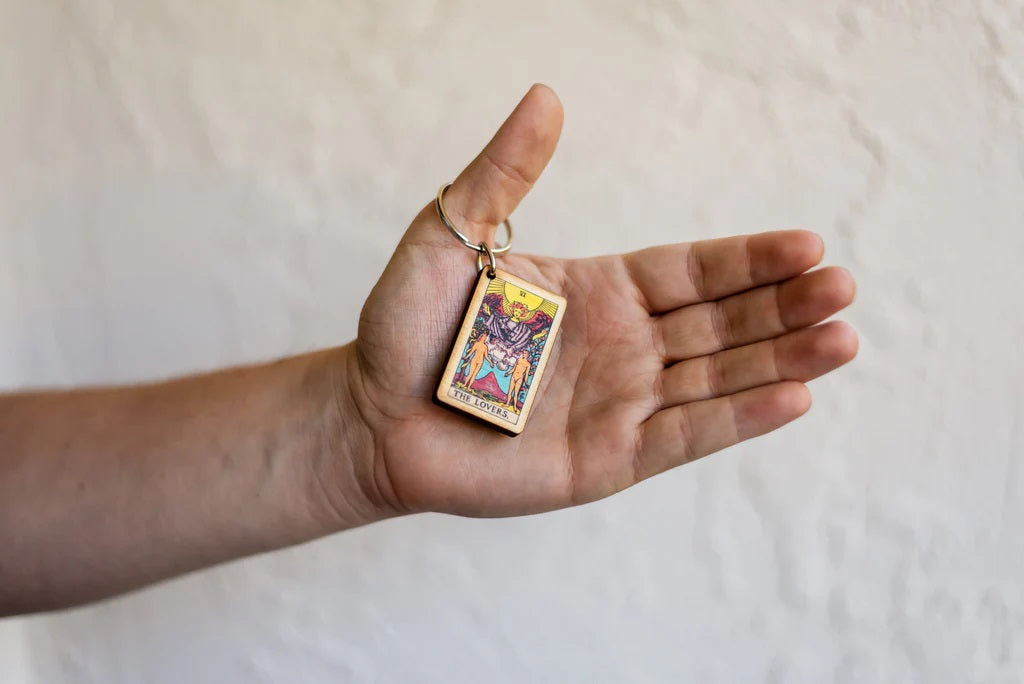 The Lovers Tarot Keychain