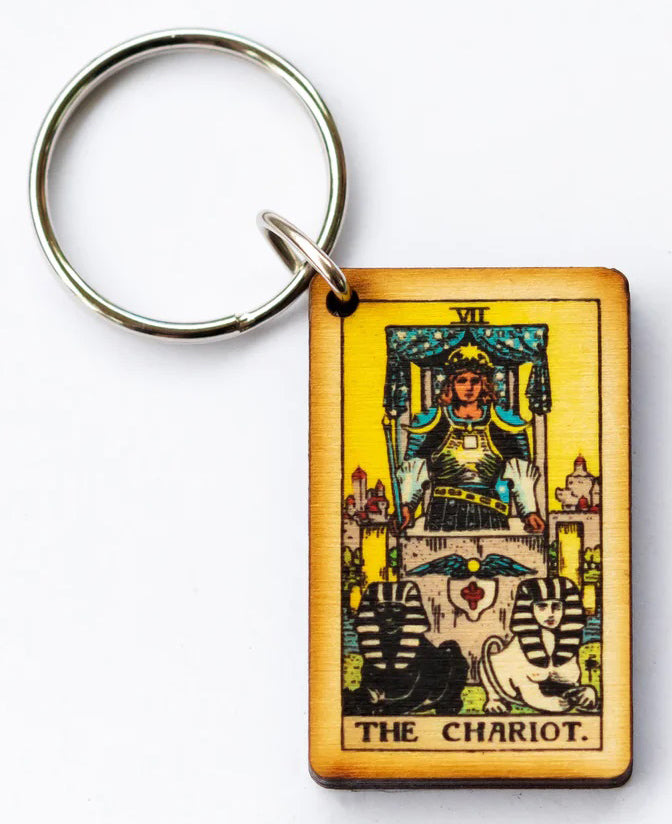 The Chariot Tarot Keychain