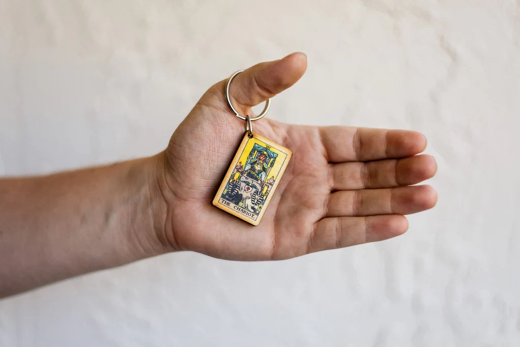 The Chariot Tarot Keychain