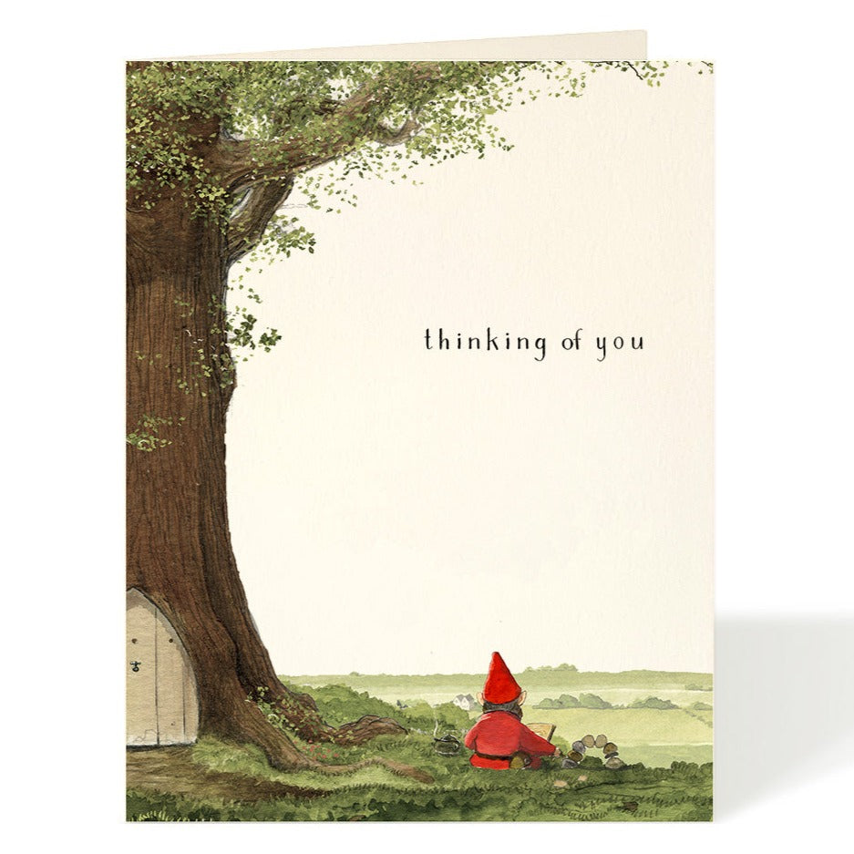 Gnome by the Tree Card