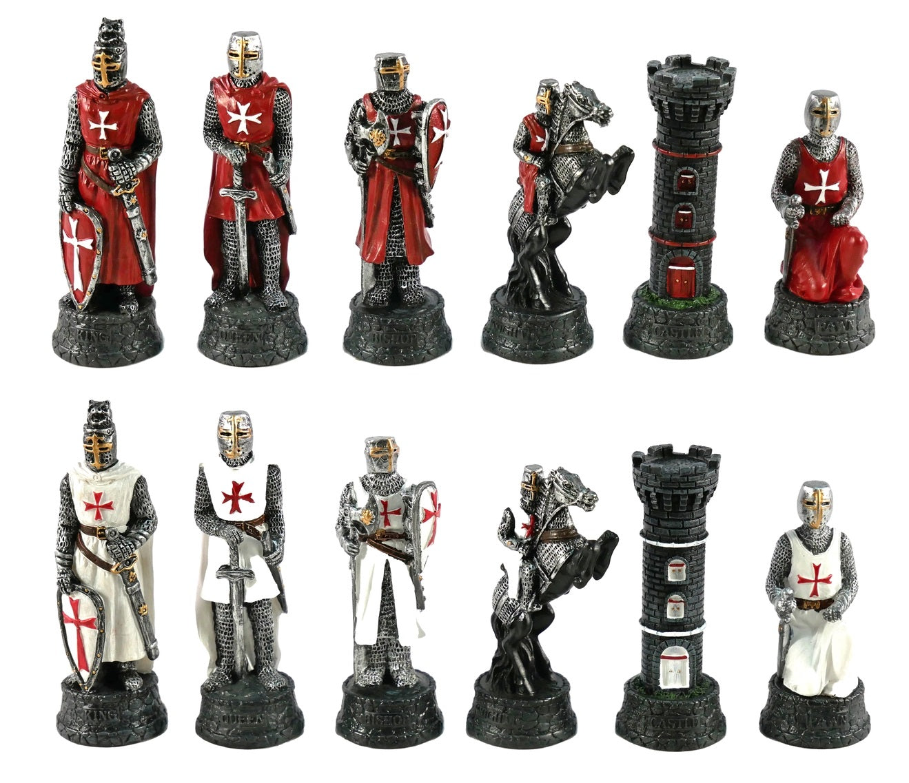 Crusaders Chess Pieces