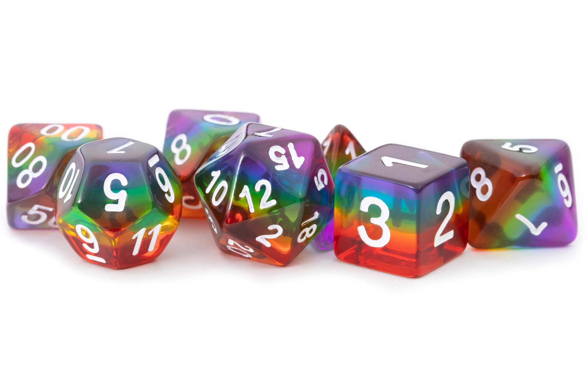 Translucent Rainbow 7-Die Set