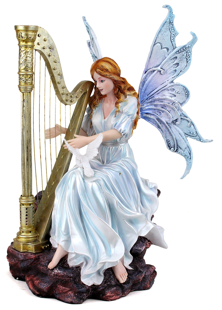 Loreena Fairy Playing Harp