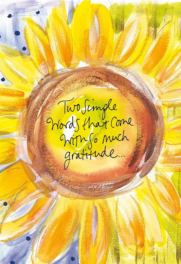 Sunflower Gratitude Card