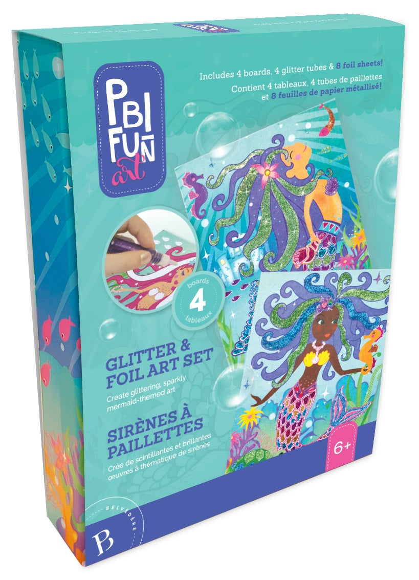 Mermaid Glitter & Foil Art Set