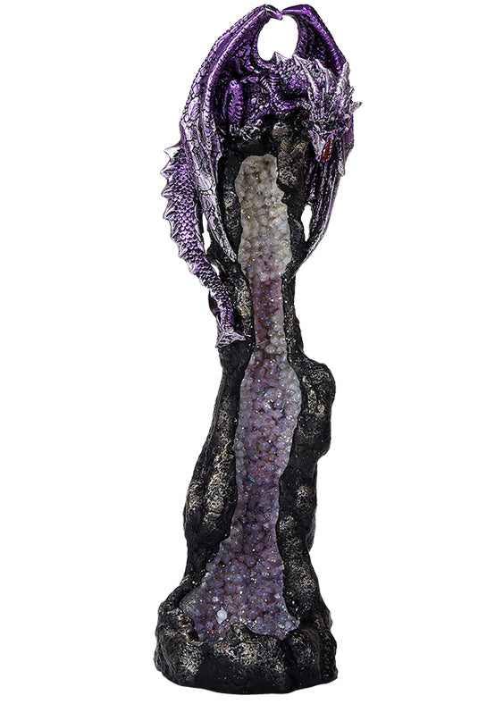 Geode Dragon Incense Tower