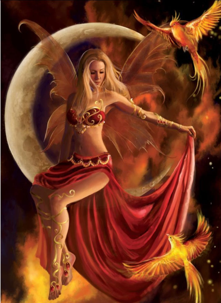 Fire Moon Card