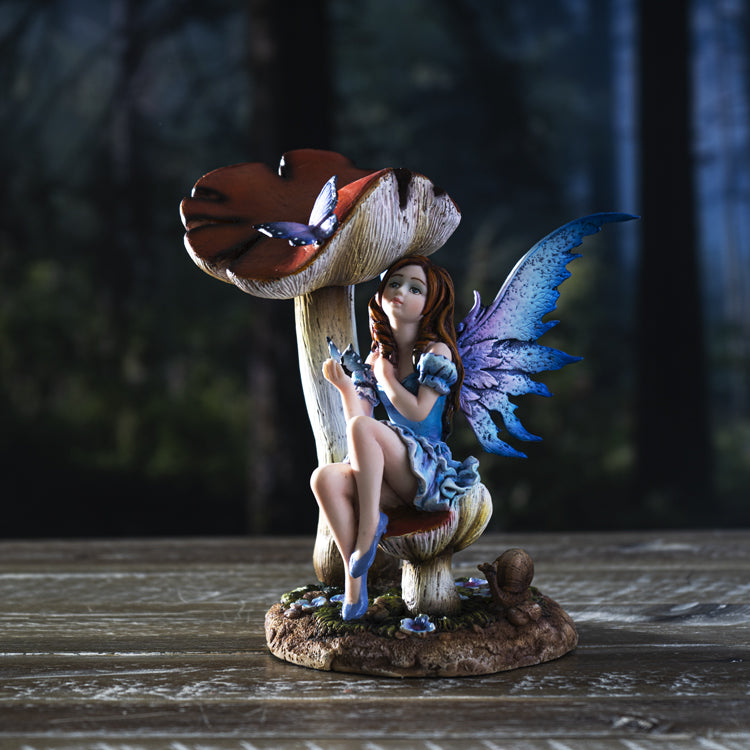 Mushroom Fairy & Butterflies