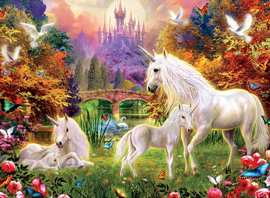 Castle Unicorns Puzzle (1000 Pieces)