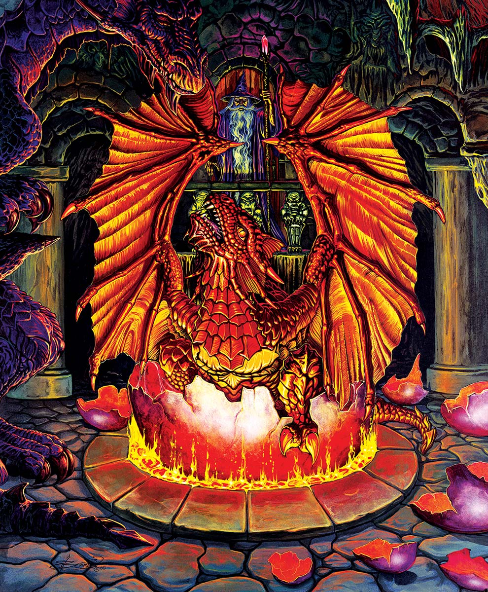 Birth of a Fire Dragon Puzzle (1000 Pieces)