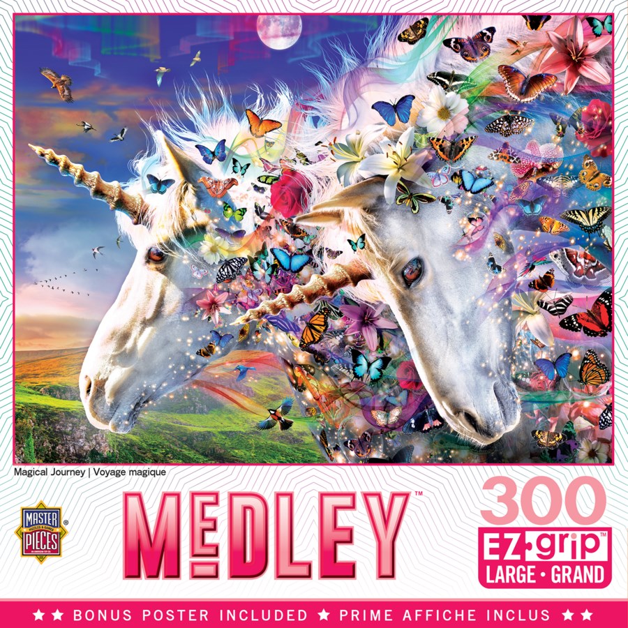 Unicorns & Butterflies Puzzle (300 Pieces)