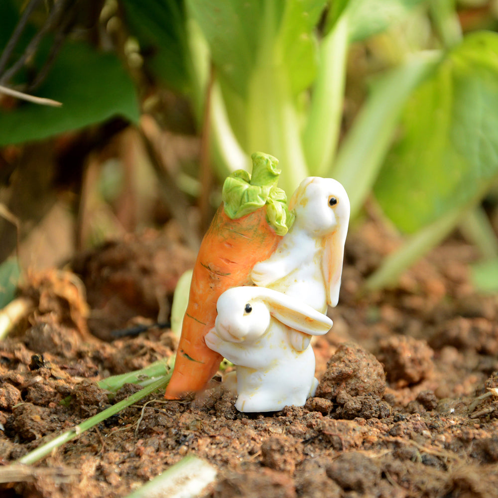 Rabbits Carrying Carrot