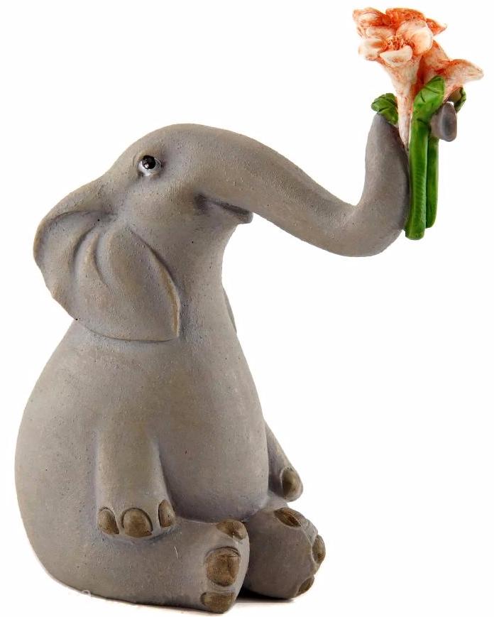 Elephant with Flowers -- DragonSpace