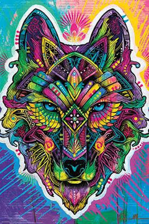 Wolf Shaman Poster