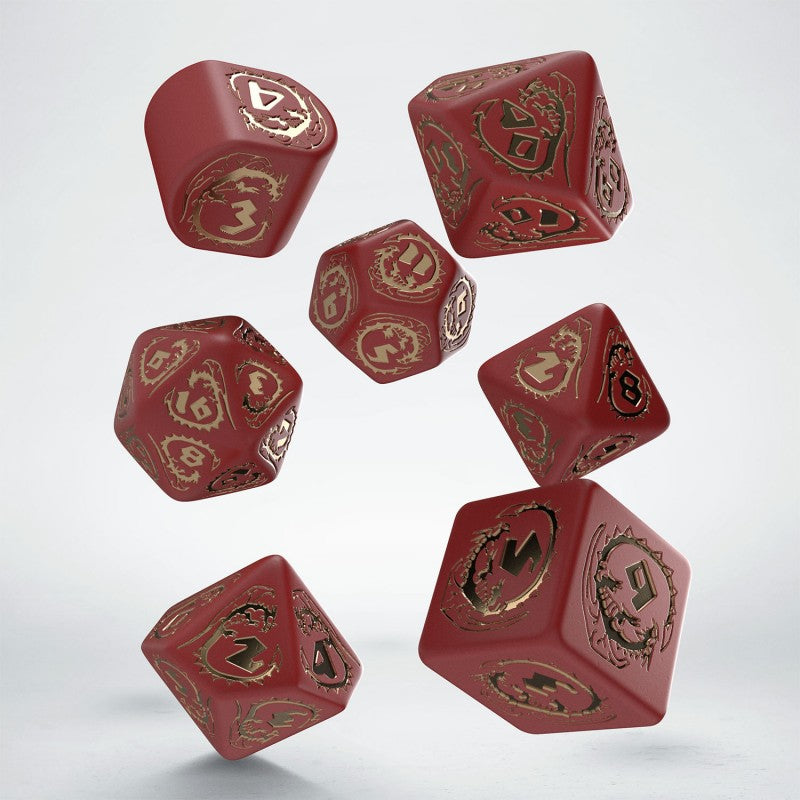 Dragons Dice Set (Red & Gold)