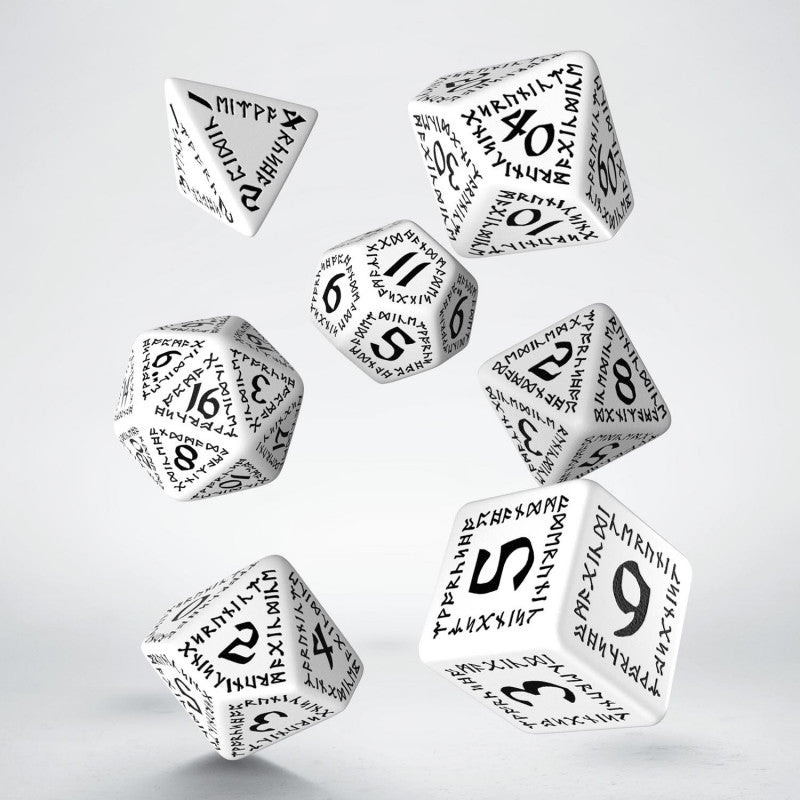 Runic Dice Set (White & Black)