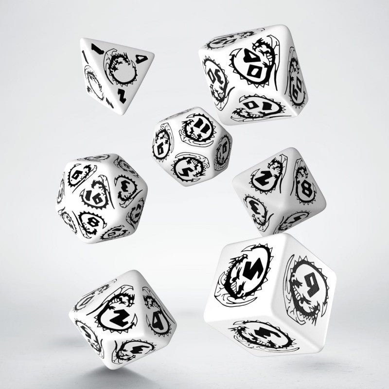 Dragons Dice Set (White & Black)