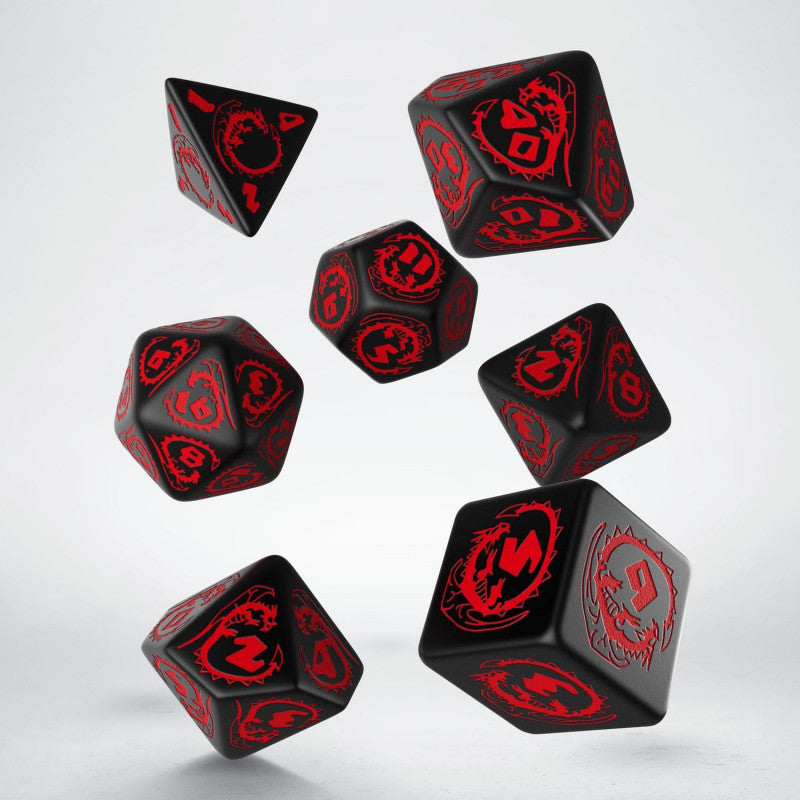 Dragons Dice Set (Black & Red)