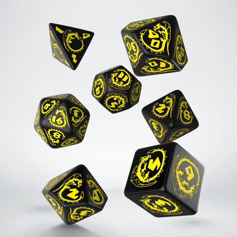 Dragons Dice Set (Black & Yellow)
