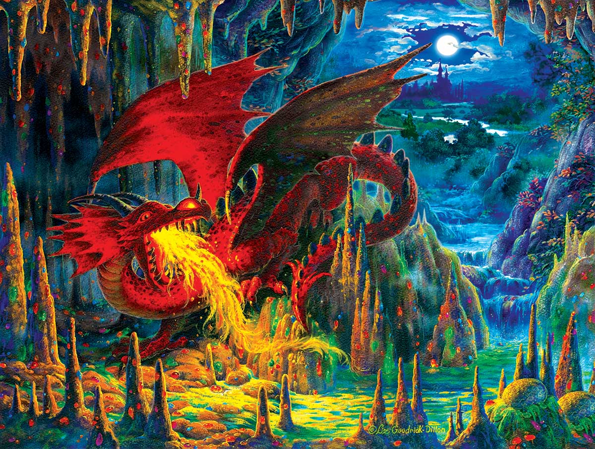 Fire Dragon of Emerald Puzzle (500 Pieces)