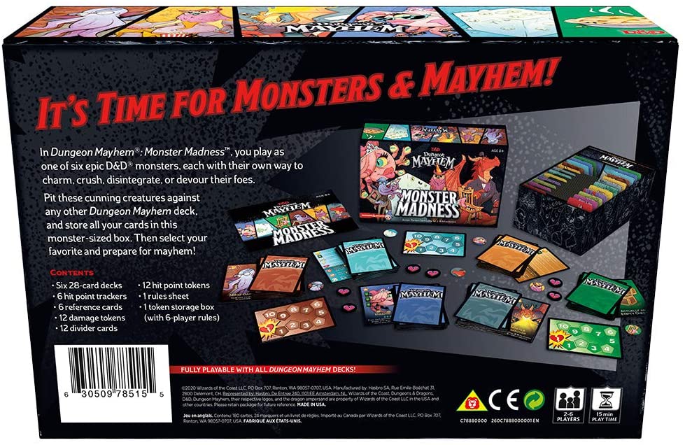 Dungeon Mayhem: Monster Madness Expansion (D&D Card Game)